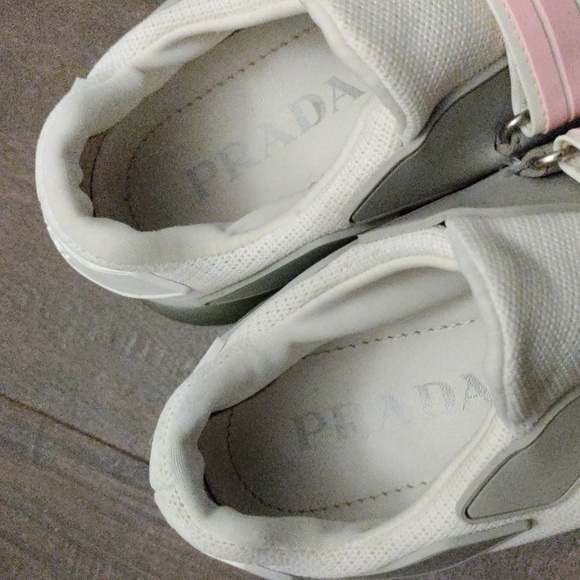 Prada "Cloudburst" Rubber/Mesh Trim Sneakers - Picture 4 of 16